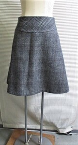 アナトリエ　anatelier　日本製　ウールスカート　チェック　サイズ36