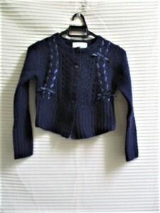  Esse n car ru girls wool knitted cardigan size 6 110 size ESSENTIEL girls