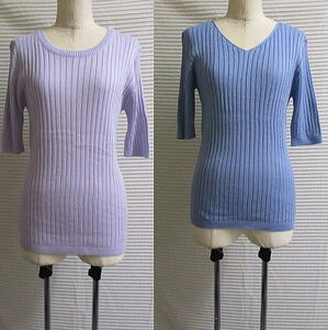  new goods ma-belas knitted tops 2 pieces set marvelous by pierrot
