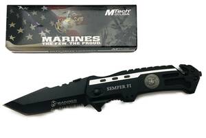 MTech USA × USMC　フォールディングナイフ　折りたたみナイフ　M-1002TS