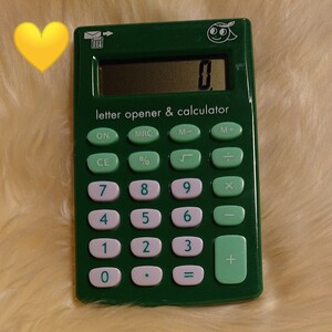電卓 ミドリ電化 レターオープナー付