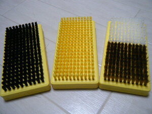  new goods TOKO * base brush metal nylon + horse wool + liquid polish 3 point WC brush toko