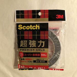 新品未使用 3M Scotch 超強力プレミアムゴールド スーパー多用途粗面用 12×1.1×4 スコッチ 超強力両面テープ SPR-12