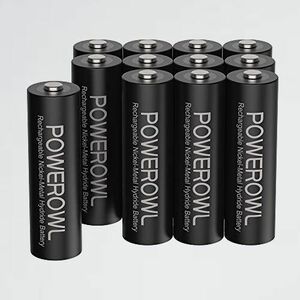 ★☆ 新品 目玉 PSE安全認証 Powerowl単3形充電式ニッケル水素電池12個パック N-C5 自然放電抑制