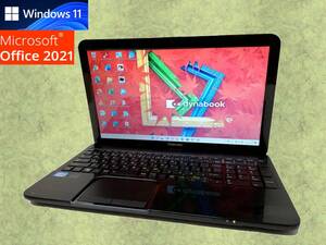テレワークに最適 Windows11 Office2021 搭載 東芝 ノートパソコン dynabook T552/58HB 新品SSD 240GB メモリ 8GB Core i7 BD-RE 管38