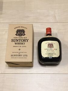 【古酒 未開栓 】SUNTORY OLD おそらく80年代購入 サントリー オールド ウイスキー 760ml 43% 箱付