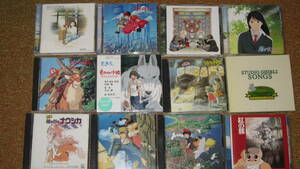  Ghibli movie soundtrack CD*12 sheets *to Toro Laputa Princess Mononoke Nausicaa .. pig Majo no Takkyubin other 