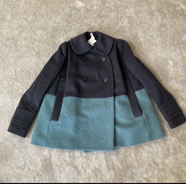 経典 AGNONA アニオナ 上質シルクカシミア ポンチョ風 ケープ 定価25万 ...