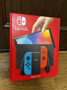 新品　Nintendo　Switch（有機ELモデル）　Joy-Con(L)　ネオンブルー/(R)　ネオンレッド　HEG-S-KABAA