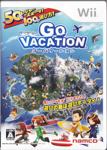 Wii GO VACATION 思いつくまま かけまわれ！遊びの島は遊び放題！50種類のレジャー＆スポーツ！100以上の遊び方！ ゴーバケーション 任天堂
