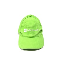 【送料無料】レアカラー 00s Microsoft CAP キャップ vintage 古着 IT企業物 ライムグリーン マイクロソフト_画像2