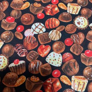 輸入生地 Love chocolate 110×45