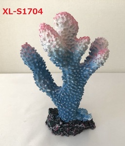 アクアリウム オブジェ サンゴ (青) 水槽 熱帯魚 装飾品 鑑賞魚 飾り　XL-S1704