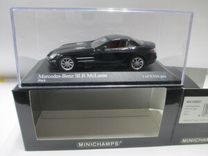  новый товар 1/43 Minichamps Mercedes Benz SLR McLAREN 2003 черный распроданный 