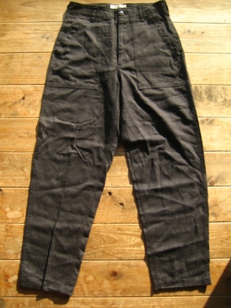 送料無料♪Bshopビショップ PLAN B ウールベイカーパンツBAKER PANTS size 34 チャコールグレー 美品 日本製 ヤエカ