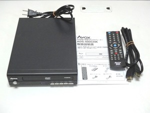 AVOX アヴォックス　スモールサイズDVDプレーヤー HDMI端子装備　ADS-490CHK　生活家電　動作確認済　AH-0646【中古】