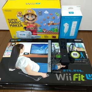 WiiU 本体 スーパーマリオメーカー セット wii fit u Wiiバランスボード Wiiリモコン 2個