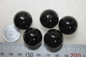  onyx 20mm circle sphere ( penetrate hole )5 piece 1 set 