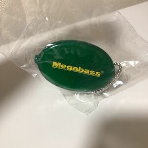 開封　メガバス megabass 2022年 福袋 限定 ロゴ入り ラバーケース　キーホルダー　コインケース　緑　グリーン