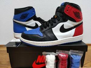 NIKE AIR JORDAN 1 RETRO HIGH OG TOP3 国内正規品 27.5cm 555088-026 黒タグ CHICAGO BRED ROYALブラックホワイトレッドブルートップ３