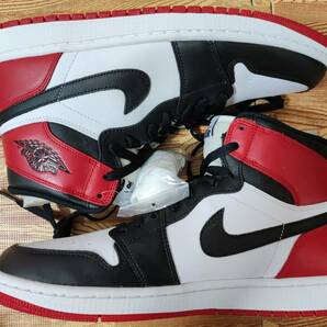 新品 NIKE AIR JORDAN 1 RETRO HIGH OG BLACK TOE つま黒 WHITE/RED/BLACK 国内正規品 28cm 555088-184 ホワイト/レッド/ブラック つま先黒の画像4