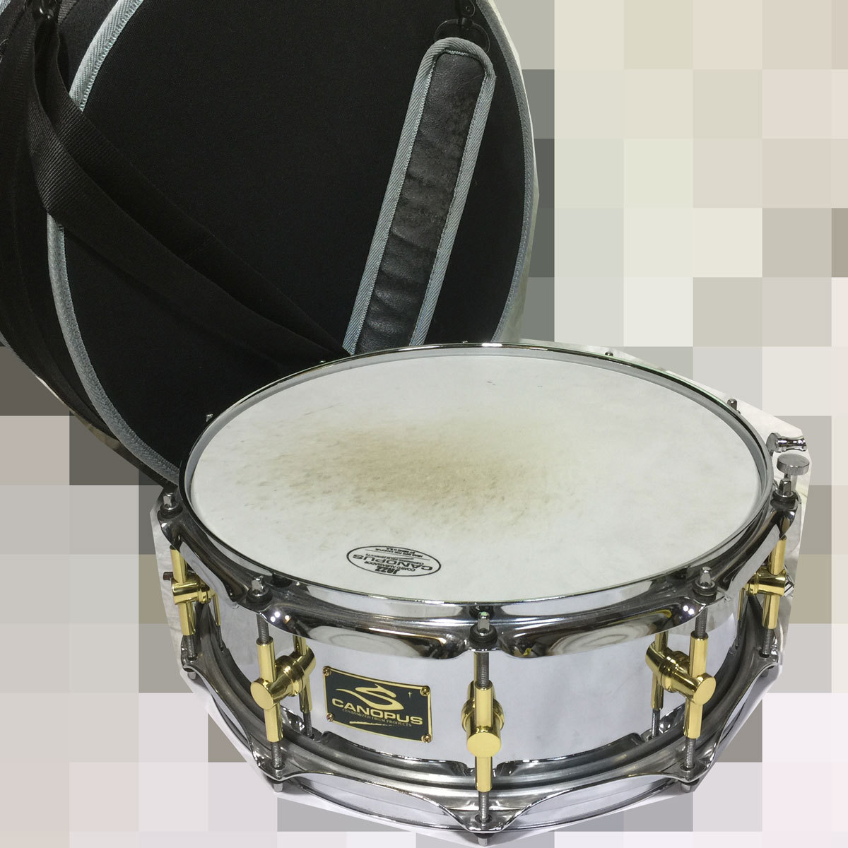 ブラック系【12月スーパーSALE 15%OFF】 CANOPUS カノウプス S-1450 非常に良い CANOPUS ケース付き S-1450 打楽器