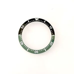 腕時計 修理交換用 社外部品 セラミックベゼルインサート ブラック×グリーン 黒×緑 【対応】セイコー 7S26-0030 SKX013 SKX015 SEIKO