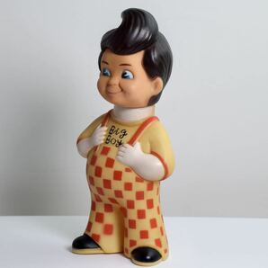 レア ビッグボーイ Big Boy レストラン 筆記体 フィギュア ソフビ 貯金箱 アドバタイジング キャラクター 企業物 ビンテージ 70s C1の画像3