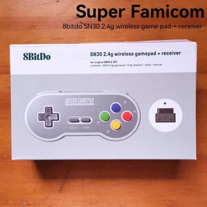スーパーファミコン用 2.4GHz無線コントローラー 8BitDo SN30