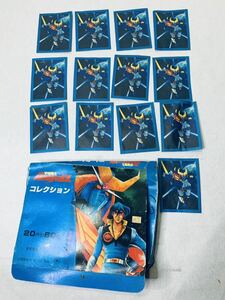 当時物デッドストック 宇宙戦士バルディオス コレクション カード未開封 13袋 ＆外箱 まとめて