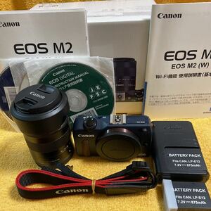 Canon EOS M2 EF-M 18-55mm ベイブルー