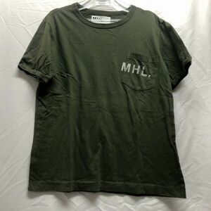 70 送￥250 0120&E03 MHL. マーガレットバウエル 半袖ポケットTシャツ Mサイズ 中古品