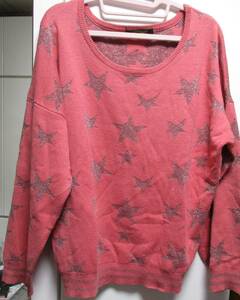 中古◆BOYSRANCH　セーター　ピンク　星　フリーサイズ