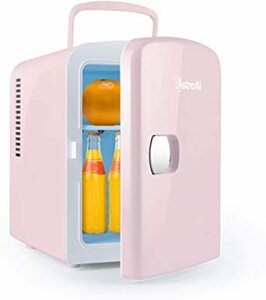 2 ピンク AstroAI 冷温庫 ミニ冷蔵庫 4L 小型でポータブル 家庭 車載両用 保温 保冷 2電源式 便利な携帯式 コン