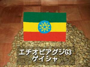 エチオピア グジ　ゲイシャG3 コーヒー生豆　800g