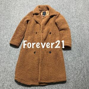 ◆forever21フォエバー21 ◆ ボアコート ロングコート レディースS～M◆もこもこH&M好き◆未使用