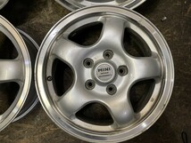 MINI SPOKE ミニスポーク 社外ホイール 15インチ 4本 5.5J5HPCD114.3+42 テリオスキッド パジェロミニ等　(VHC252)_画像5