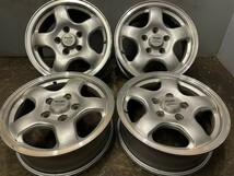 MINI SPOKE ミニスポーク 社外ホイール 15インチ 4本 5.5J5HPCD114.3+42 テリオスキッド パジェロミニ等　(VHC252)_画像1