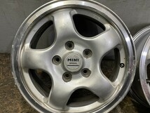 MINI SPOKE ミニスポーク 社外ホイール 15インチ 4本 5.5J5HPCD114.3+42 テリオスキッド パジェロミニ等　(VHC252)_画像2