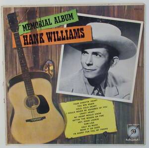 レコード〈LP〉ハンク・ウイリアムス（HANK WILLIAMS) MEMORIAL ALBUM