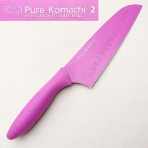 万能包丁 KAI Pure Komachi 2 サーモンタイプ 刃長約165㎜ 洋包丁 三徳包丁 貝印包丁 庖丁 調理器具 刃物　【5761】