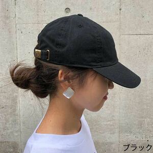 新品 ニューハッタン キャップ 帽子 cap レディースメンズ兼用 黒 ブラック