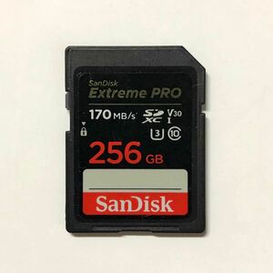 ☆ 256GB SanDisk SDXCカード 170MB/s UHS-1 V30 ☆中古☆ サンディスク SDカード ☆