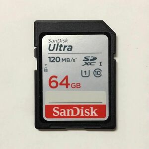 ☆ 64GB 120MB/s UHS-1 SanDisk SDXCカード ☆中古☆ サンディスク SDカード ☆