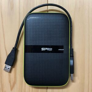 ☆ 1TB Armor A60 silicon-power SP010TBPHDA60S3K ポータブルハードディスク☆中古動作品