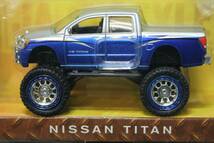 JADA TOYS NISSAN TITAN ミニカー ブルー 2006' 新品 未開封 1:64 日産 タイタン_画像4