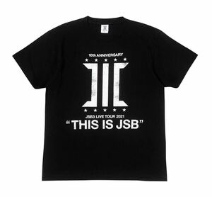 即決! 三代目 J SOUL BROTHERS LIVE TOUR 2021 “THIS IS JSB” ☆ ツアーTシャツ ブラック Mサイズ 未開封新品 / EXILE TRIBE