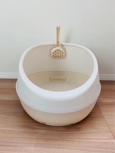 猫用トイレ ネコトイレ Richel リッチェル キャットトイレ ハーフ ホワイト