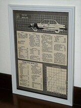 1976年 USA 70s vintage 洋書雑誌記事 スペック 諸元 額装品 BMW 320i / 検索用 店舗 ガレージ ディスプレイ 看板 サイン (A4size)_画像1