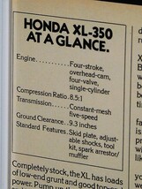 1977年 USA vintage 洋書雑誌広告 額装品 Honda XL350 ホンダ // 検索用 Bill-Bell 店舗 ガレージ 看板 ディスプレイ 装飾 サイン (A4size)_画像4